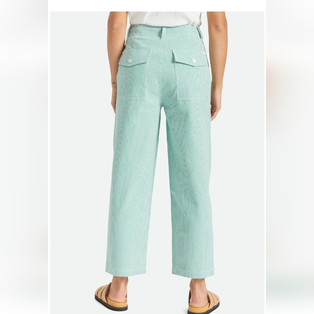 Brixton Vancouver utility pant. Leprechaun super high waisted straight leg. - Picture 3 of 14